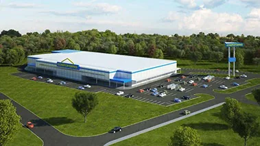 Parking i drogi dojazdowe do marketu Castorama - plan projektu