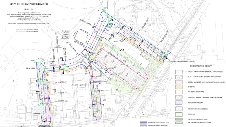 Projekt układu drogowego w centrum Chełmka