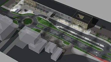 Rondo w Oświęcimiu - plan projektu