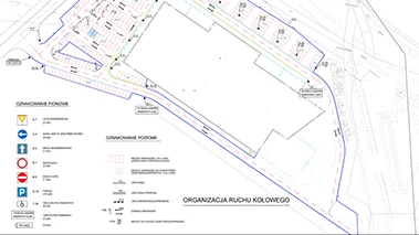 Parkingi i drogi wewnętrzne przy budynku handlowym - ul. Sadowa, Oświęcim